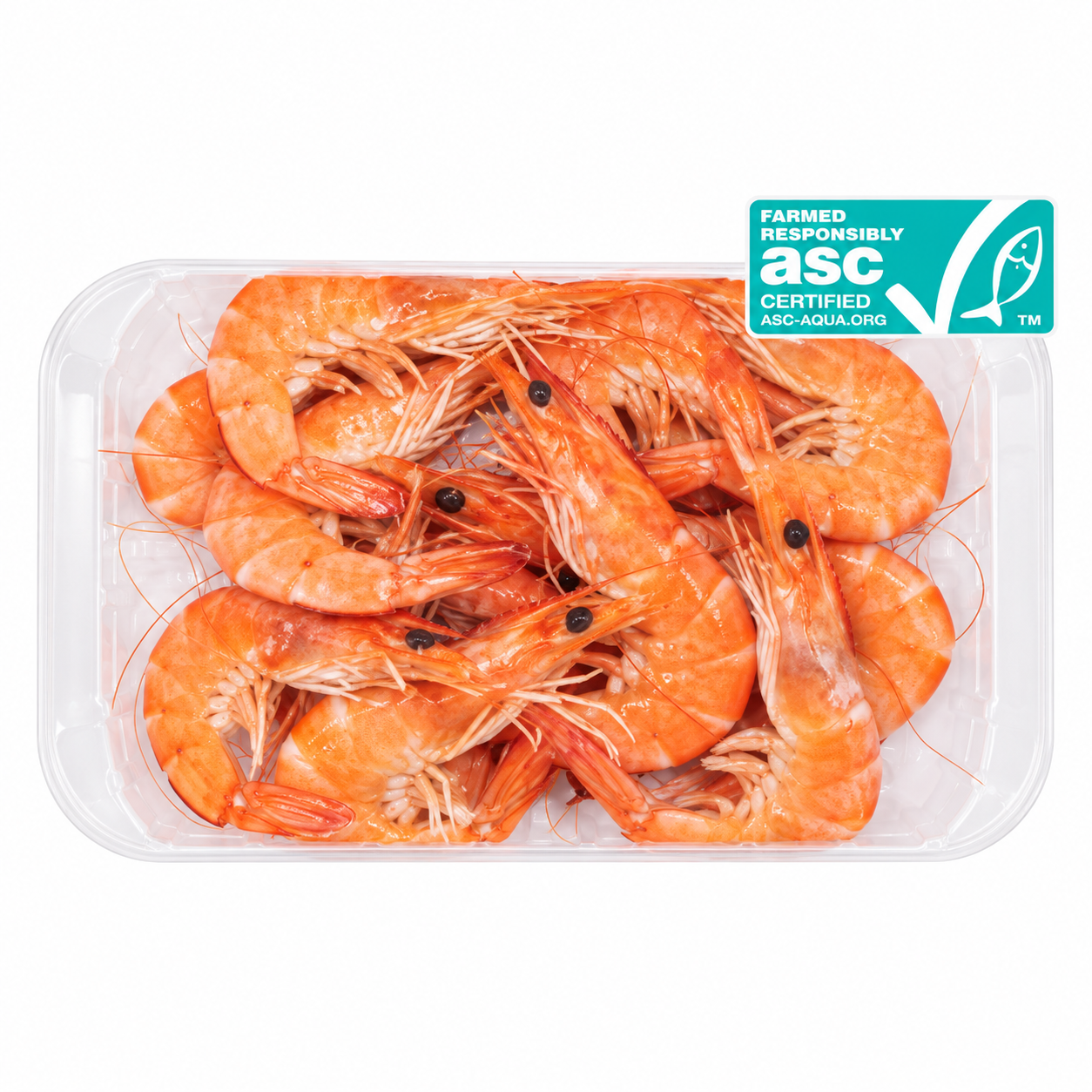 Crevettes cuites 30/50  ASC