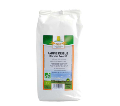 Farine de blé blanche bio - T.55 (meule de pierre) Bio