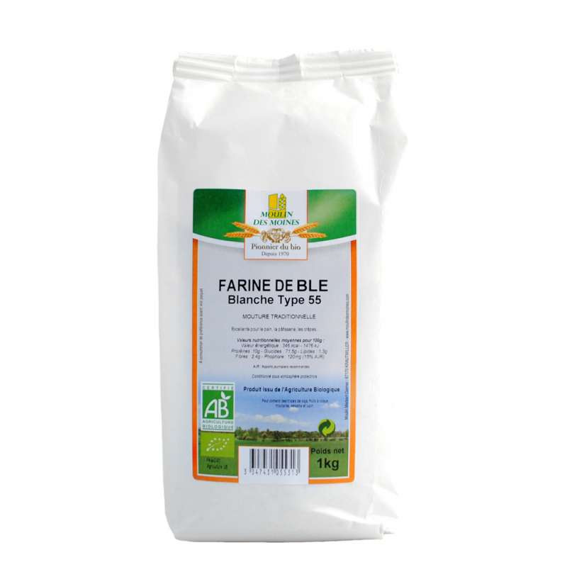 Farine de blé blanche bio -...